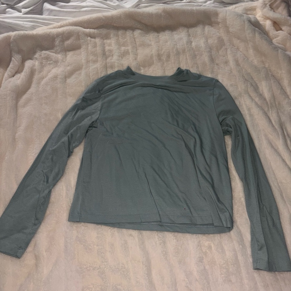 Women's Long Sleeve Top - blue/green